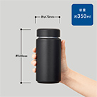 Zalattoシームレスサーモボトル350ml（SNS-0300649）サイズについて