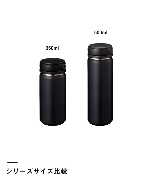 Zalattoサーモハンドルスタイルボトル500ml　ver.2（SNS-0300759）シリーズサイズ比較