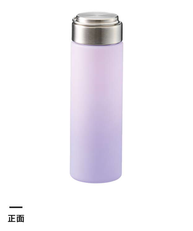 グラデーションハンドルクリアボトル500ml（SNS-0300915）正面