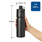 ステンレスサーモスポーツボトル600ml(SNS-0300919)サイズについて