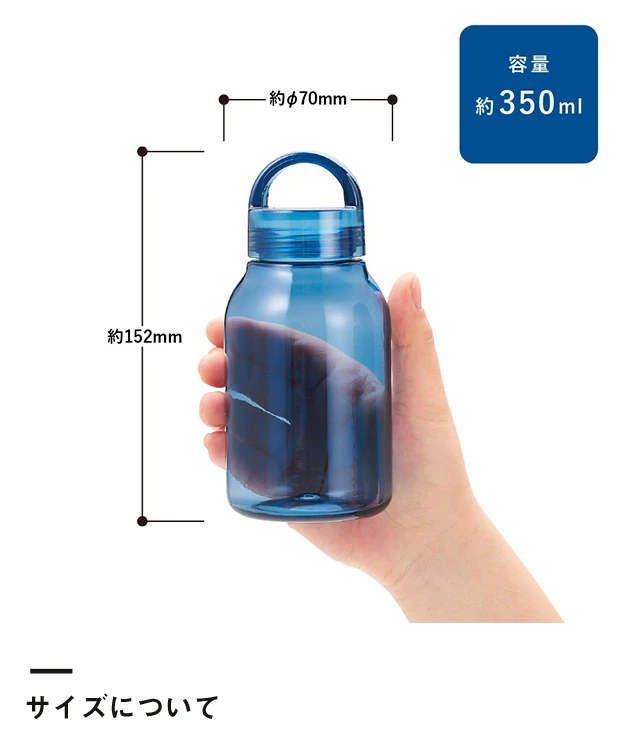 Handitクリアボトル350ml（SNS-0300987）サイズについて