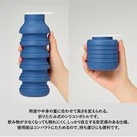 折りたたみシリコンボトル(SNS-0300995)用途や中身の量に合わせて高さを変えられる
