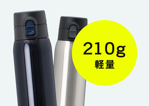 AIW-500 アトラス 軽量ワンタッチボトル500ml｜210g軽量ボトル