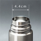 アトラス ステンレススリムボトル480ml（AKS-5004）約4.4cmの口径