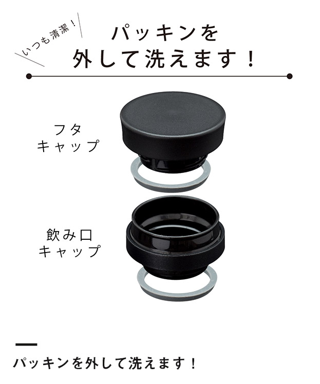 アトラス 軽量ステンレスマグボトル350mlライト（ALS-350）ワンタッチオープン式