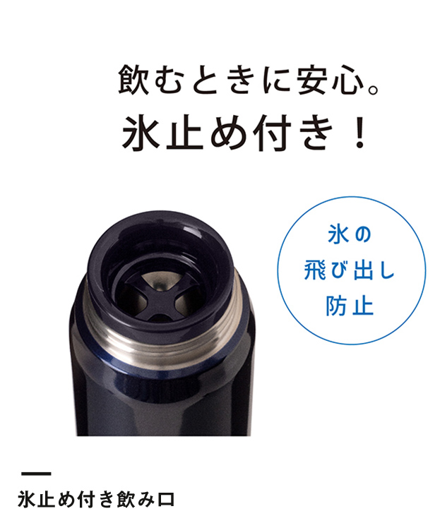 アトラス Airlist超軽量スクリューマグボトル480ml（ARS-500）氷止め付き飲み口