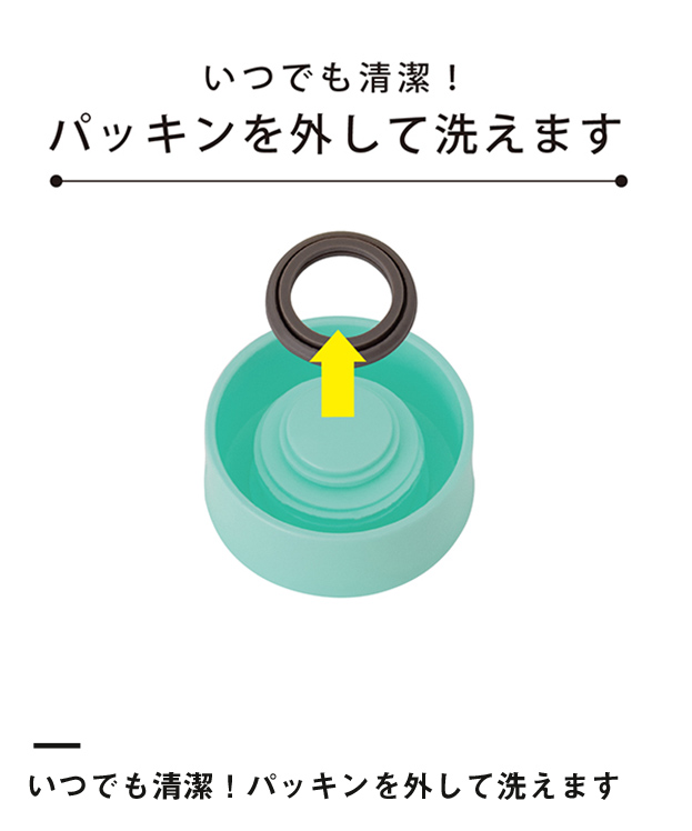 アトラス　Airlist 超軽量スリムボトル 220ml（ARSS-200）いつでも清潔！パッキンを外して洗えます