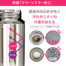 アトラス Airlist 超軽量スリムボトル 220ml（ARSS-200）汚れやニオイの付着を抑えるクリーンミラー加工