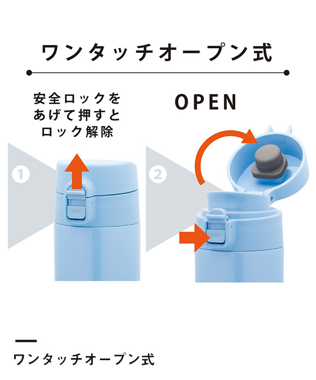 アトラス 軽量ワンタッチボトル 500ml （ATLW-500）ワンタッチオープン式