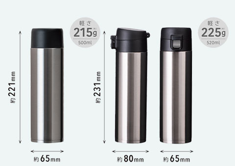 AY-501 アトラス　SWITCH マグボトル（キャップセット）500ml｜軽さ215g,225g