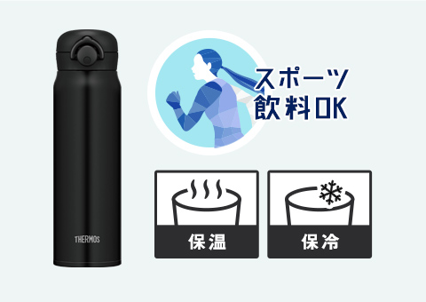 JNR-601 サーモス 真空断熱ケータイマグ 600ml｜保温・保冷効果｜スポーツ飲料OK