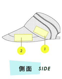 キャップ側面プリント範囲