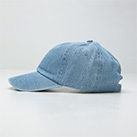 ベースボールローキャップ （denim）※名入れ専用商品（no1155-no1157）側面-各サイズ12個単位で受付
