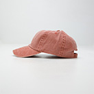 ベースボールローキャップ （pigment dyed）※名入れ専用商品（no1201solid）側面-各サイズ12個単位で受付