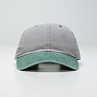 ベースボールローキャップ（pigment dyed two tone）※名入れ専用商品（no1201two-tone）前面-各サイズ12個単位で受付