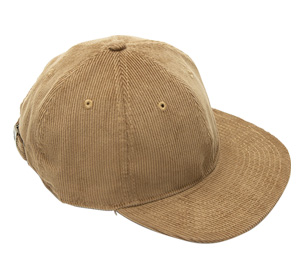 フラットバイザーローキャップ（corduroy）※名入れ専用商品