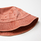 バケットハット （pigment dyed）※名入れ専用商品（no1505）ツバ-各サイズ12個単位で受付