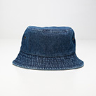 バケットハット （denim）※名入れ専用商品（no1529-no1530）前面-各サイズ12個単位で受付