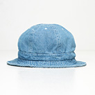メトロハット（denim）※名入れ専用商品（no1548）前面-各サイズ12個単位で受付