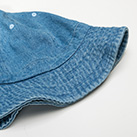 メトロハット（denim）※名入れ専用商品（no1548）ツバ-各サイズ12個単位で受付