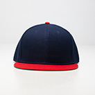 スナップバックBBキャップ （polyester two tone）※名入れ専用商品（no1721two-tone）前面-各サイズ12個単位で受付