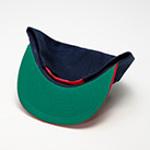 スナップバックBBキャップ （polyester two tone）※名入れ専用商品（no1721two-tone）ツバ裏-各サイズ12個単位で受付