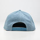 スナップバックBBキャップ （denim）※名入れ専用商品（no1722-no1723）背面-各サイズ12個単位で受付