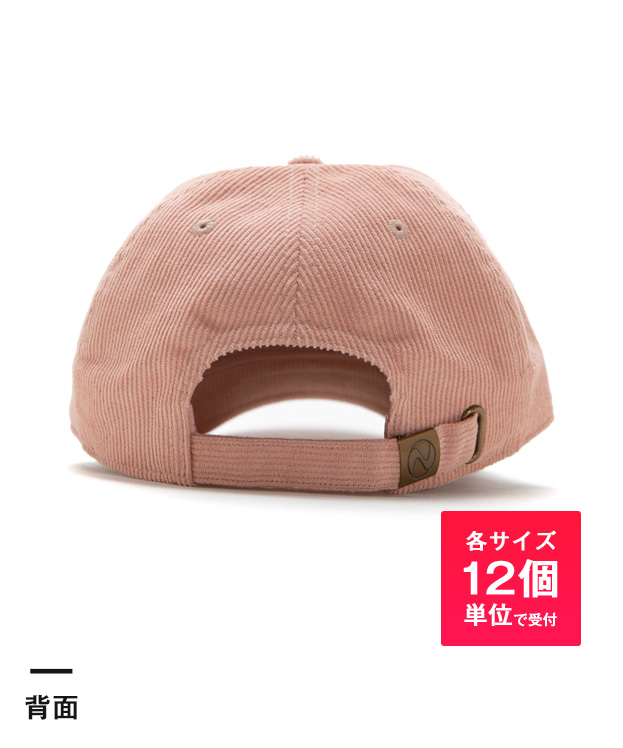 ベースボールローキャップ（corduroy）※名入れ専用商品（noJPS1467）背面-各サイズ12個単位で受付
