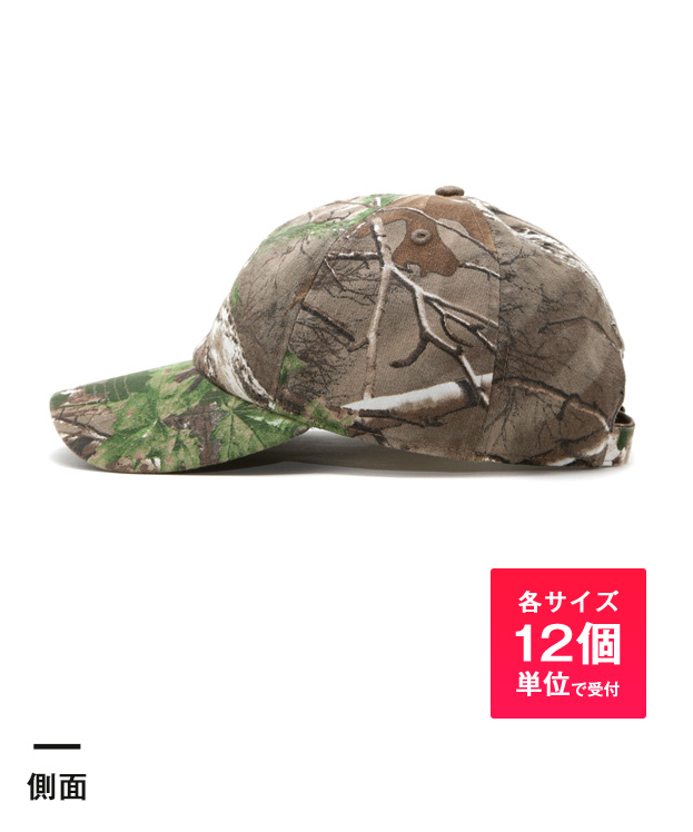 ベースボールローキャップ（polyester real tree camo）（noRT1400）側面-各サイズ12個単位で受付