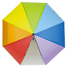 レインボーアンブレラ　ベルドーム  （SNS-1100073）カラーパネルは色付きエンボス生地