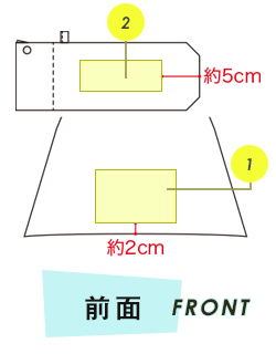 傘プリント範囲