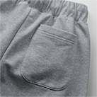 10.0オンス スウェット パンツ（裏パイル）（裾シャーリング）（5217-01）ヒップポケット（右側のみ）