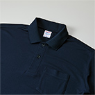 4.7オンス スペシャル ドライ カノコ ロングスリーブ ポロシャツ（ポケット付）（ローブリード）（5913-01）襟