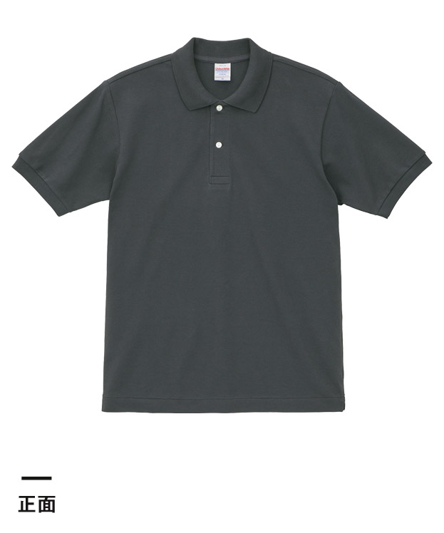 6.0オンス ヘヴィーウェイト コットン ファイン カノコ ポロシャツ（5560-01）正面
