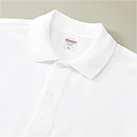 6.0オンス ヘヴィーウェイト コットン ファイン カノコ ポロシャツ(5560-01)襟元はリブ仕様