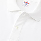 6.0オンス ヘヴィーウェイト コットン ファイン カノコ ポロシャツ(5560-01)上品で光沢感のある2つ穴ボタン