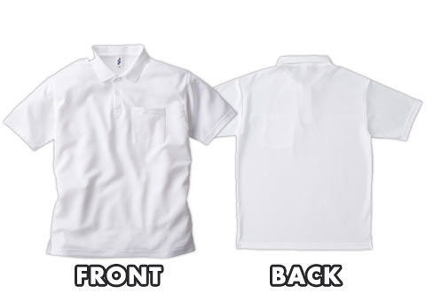 APP-260 ポケット付きアクティブポロシャツ｜FRONT、BACK