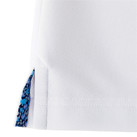 吸水速乾メンズポロシャツ（花柄A）（FB5024M）裾スリット