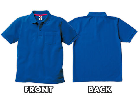 VSP-268 ベーシックスタイルポロシャツ（ポケット付）｜FRONT、BACK