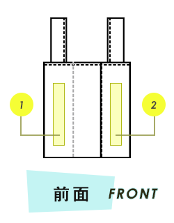 トートバッグ前面プリント範囲