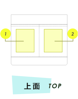 トートバッグ上面プリント範囲