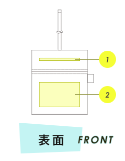 マルチケース前面プリント範囲