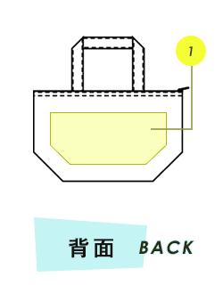 トートバッグ背面プリント範囲