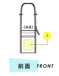 トートバッグ前面プリント範囲