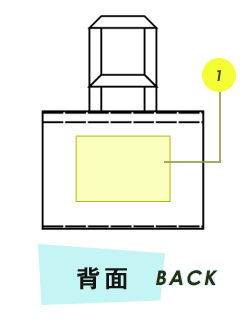 トートバッグ背面プリント範囲