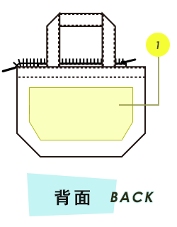 トートバッグ背面プリント範囲