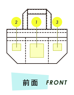 トートバッグ前面プリント範囲