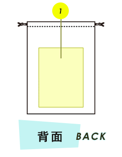 トートバック背面プリント範囲