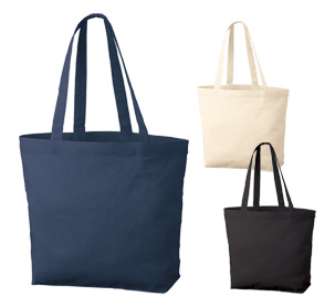 厚手コットンベーシックトート（Ｍ）ワイド