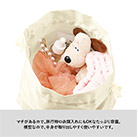 サテンフリルポーチ巾着（SNS-0300636）サイズ展開